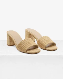 Claudia Natural Raffia Mule