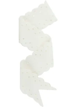 Clematis Bucket Hat With Antique Eyelet Scalloped Lace Ribbon