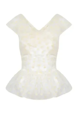 Clemence Set in Organza Polka Dot