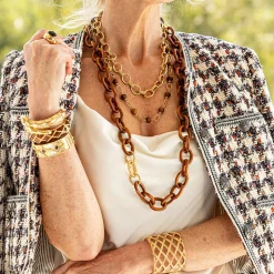 Cleopatra Regal Necklace in Gold