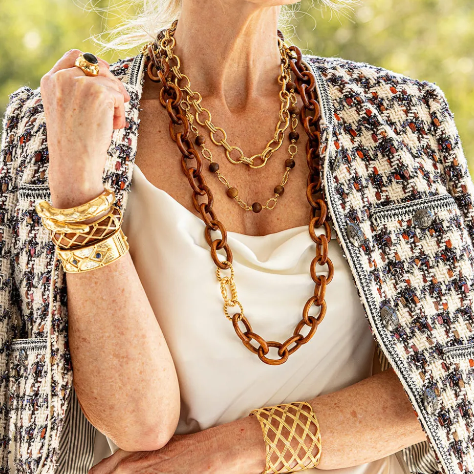 Cleopatra Regal Necklace in Gold