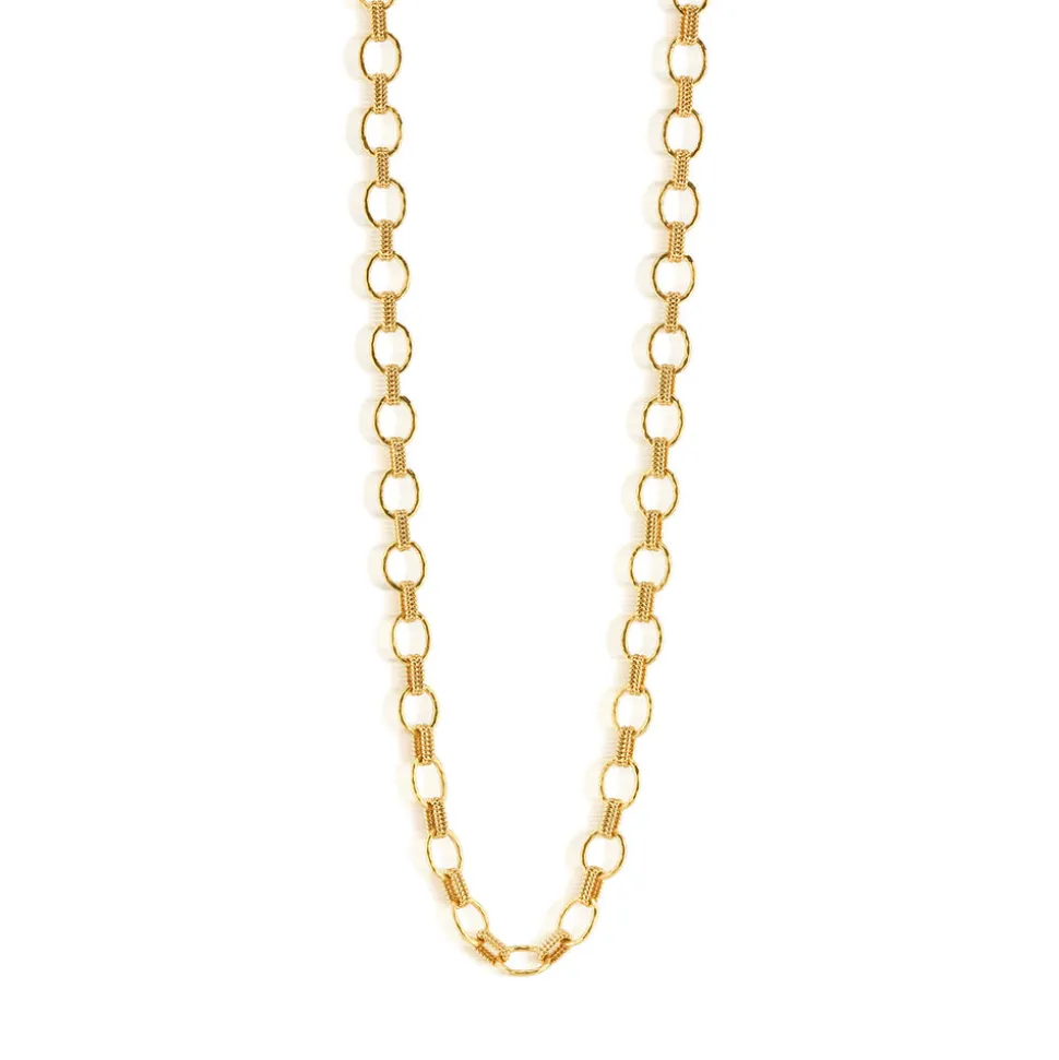 Cleopatra Small Link Necklace in Gold