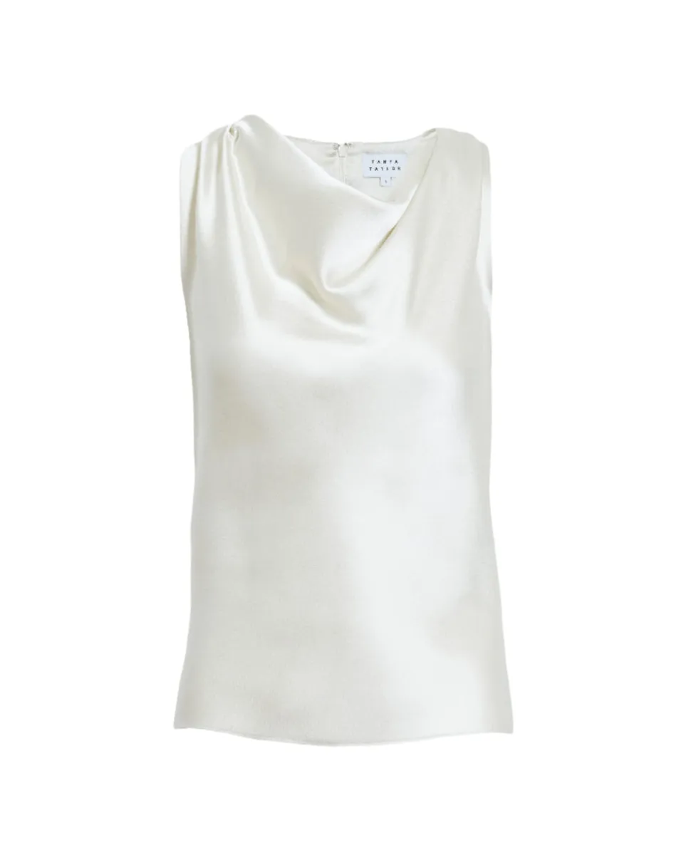 Clorinda Top in Ivory
