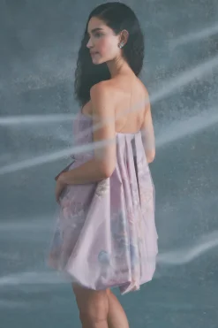 Cloud Dress in Lilac Floral Taffeta