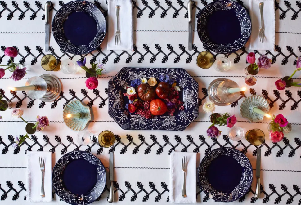Cobalt Lace Dinner Plate