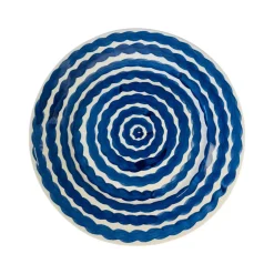 Cobalt Squiggle Dinner Plate