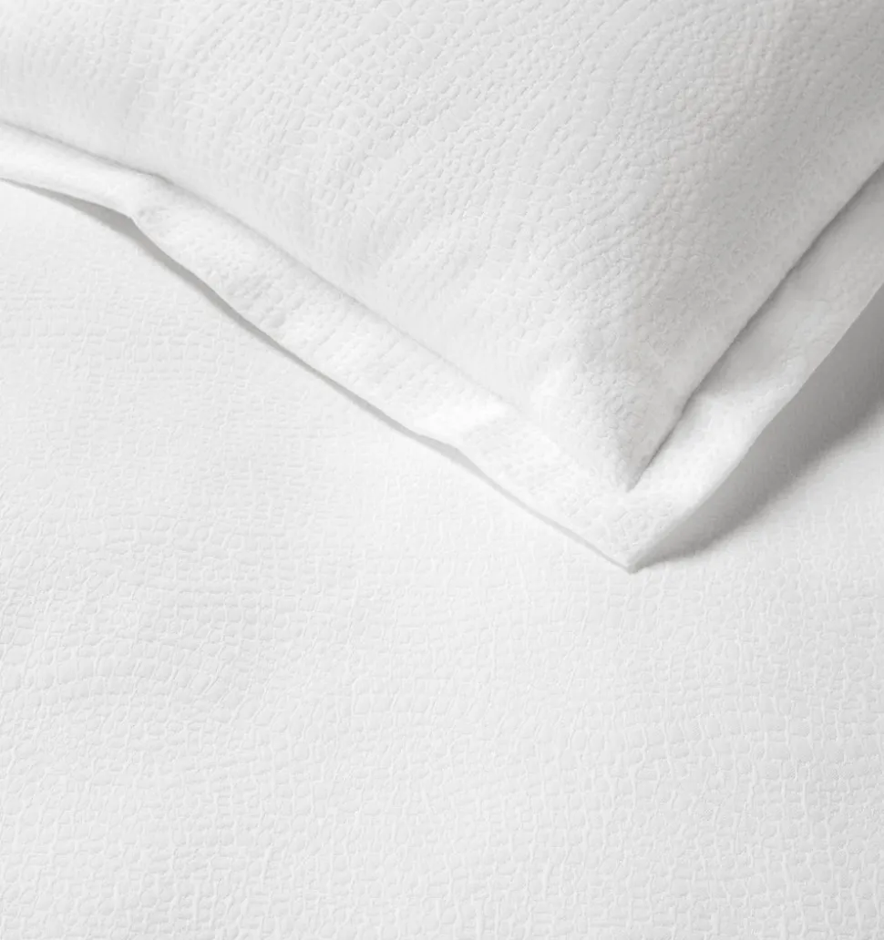 Cobblestones Sham in White