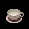 Coffee Cup with Saucer in Rosa