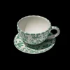 Coffee Cup with Saucer in Verde
