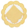 Colette Linen Placemats and Napkins, Set of 12 in Yellow