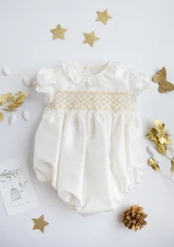 Colombe Gold Silk Ceremony Baby Bubble