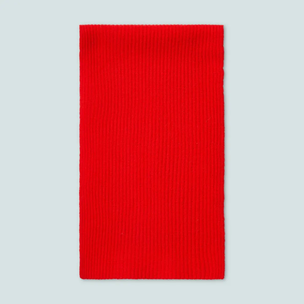 Color Block Scarf in Red and Pink