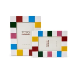 Colorblock Photo Frames, Set of 2