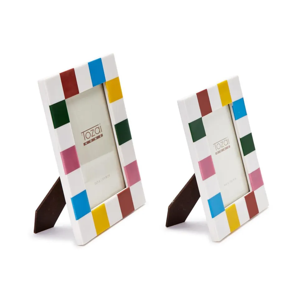 Colorblock Photo Frames, Set of 2