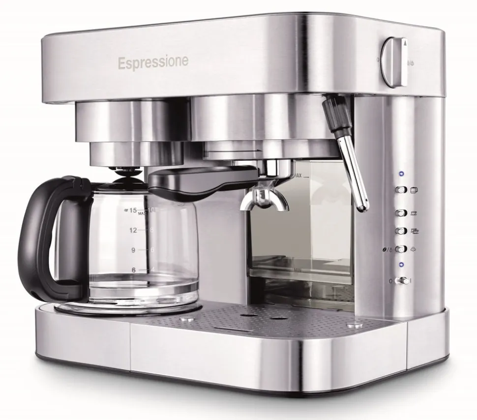 Combination Espresso Machine & 10-Cup Drip Coffeemaker
