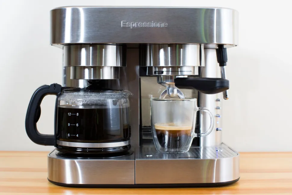 Combination Espresso Machine & 10-Cup Drip Coffeemaker