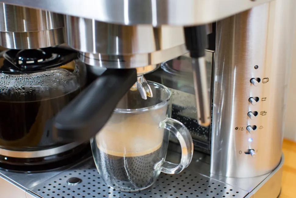 Combination Espresso Machine & 10-Cup Drip Coffeemaker