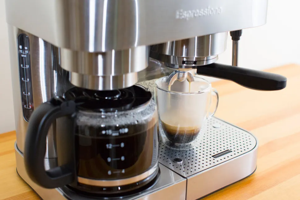 Combination Espresso Machine & 10-Cup Drip Coffeemaker