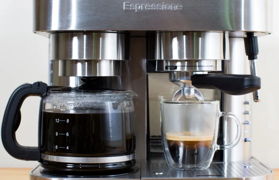 Combination Espresso Machine & 10-Cup Drip Coffeemaker