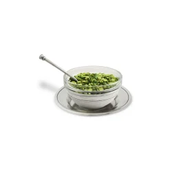 Condiment Uno with Spoon And Saucer