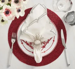 Confetti Placemat in Red, Set of 4