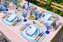 Cora Placemat And Napkin Set In Blue