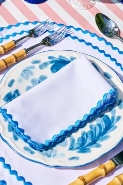 Cora Placemat And Napkin Set In Blue