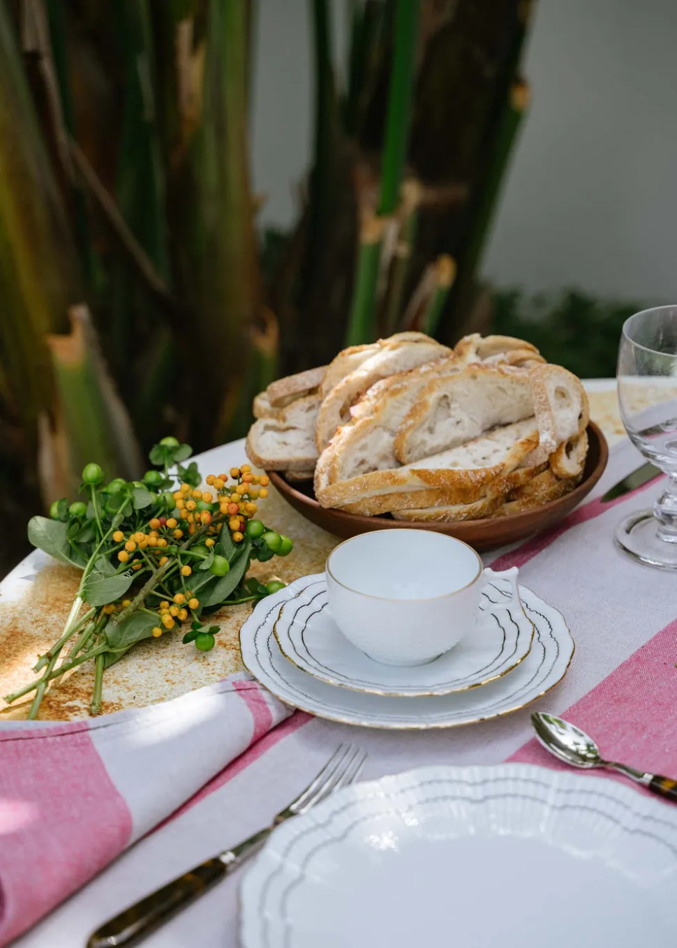 Coral Bread Plate