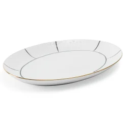 Coral Oval Serving Tray