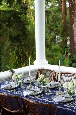 Cosmo Rectangular Tablecloth in Navy