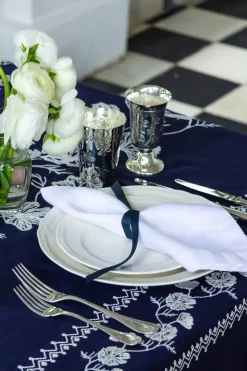 Cosmo Rectangular Tablecloth in Navy