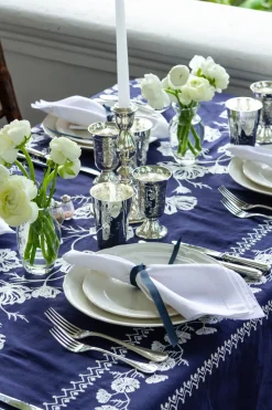 Cosmo Rectangular Tablecloth in Navy