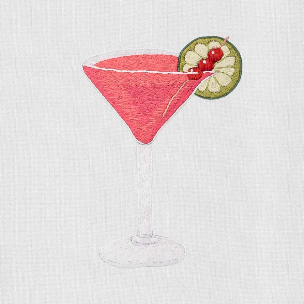 Cosmopolitan Cocktail Hand Towel