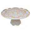 Costa Nova Cristal Collection Footed Plate 12" in Nacar
