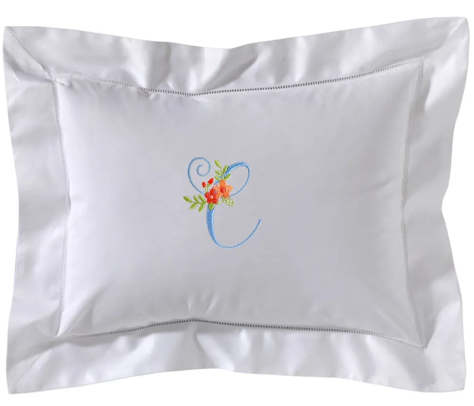 Cotton Percale Boudoir Pillow Cover, Personalized
