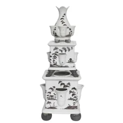 Country Estate Tulipiere Tower in Flint Grey, Set of 3