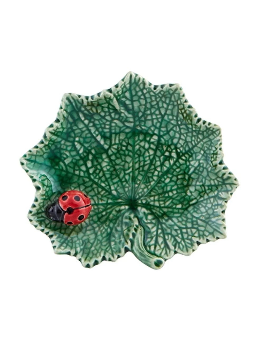 Countryside Ragwort Leaf with Ladybug