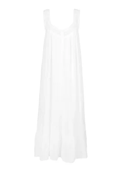 Courtney White Cotton Nightgown