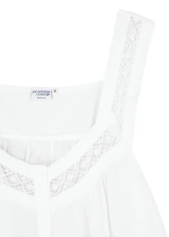Courtney White Cotton Nightgown
