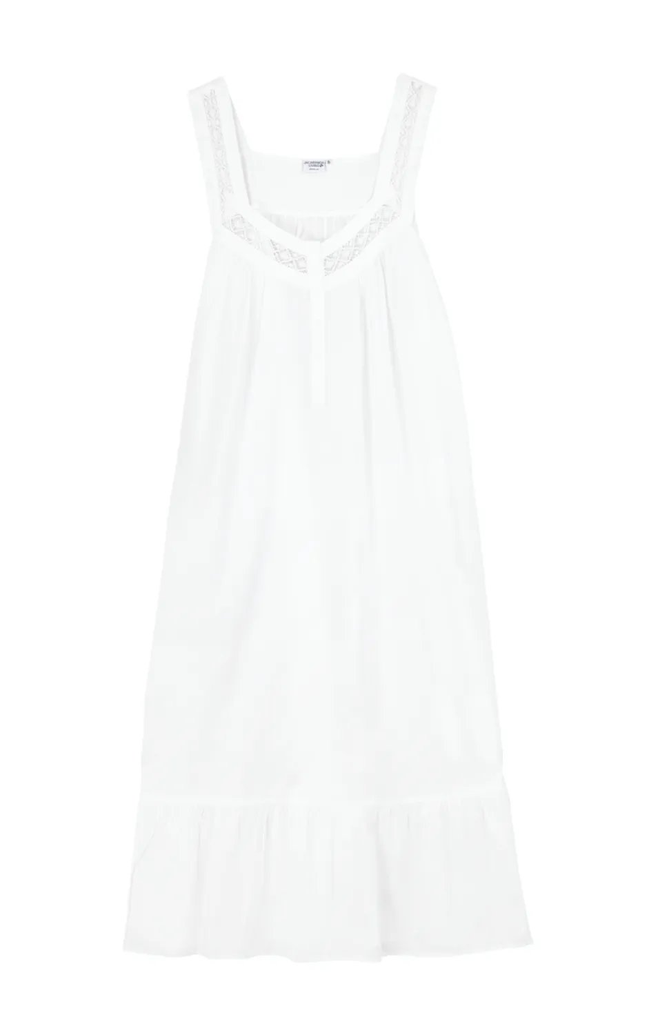 Courtney White Cotton Nightgown