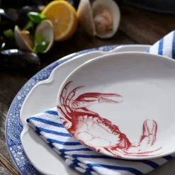 Crab Red Canape Plates