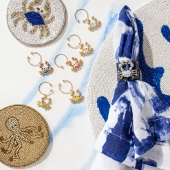 Crab Wine Charms in Rainbow