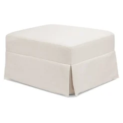 Crawford Gliding Ottoman in Performance Cream Eco-Weave