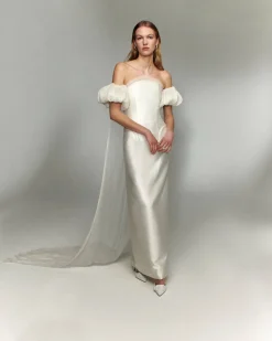 Crescent Strapless Silk Mikado Gown | STYLE 118