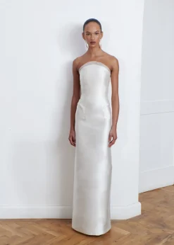 Crescent Strapless Silk Mikado Gown | STYLE 118