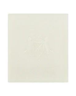 Crest Cashmere Blanket in Ivory