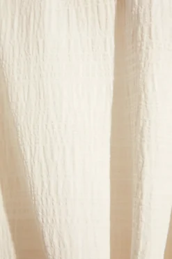 Crinkle Woven Short Sleeve Top/Short Set in Ivory/Canyon Sunset