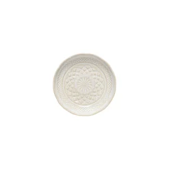 Cristal Collection appetizer Plates in White, Set of 6