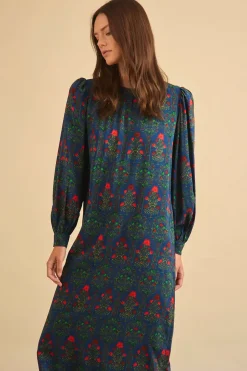 Crosby Dress in Midnight Garden