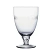 Crystal Bistro Glasses With Spears Design, Set of 6